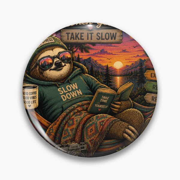 Item preview, Life's Better When You Take It Slow – Relaxed Sloth designed and sold by Molli98.
