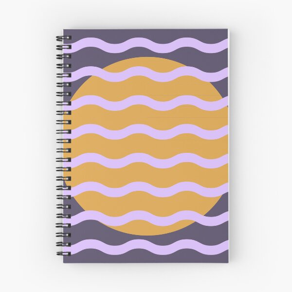 Item preview, Modern Minimalist Sunset Over Waves - Plum and Gold Abstract Lavender Dream designed and sold by nineFlorals.
