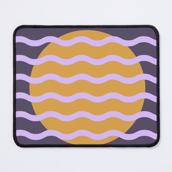 Item preview, Modern Minimalist Sunset Over Waves - Plum and Gold Abstract Lavender Dream designed and sold by nineFlorals.