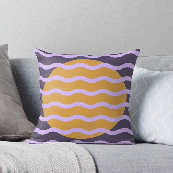 Item preview, Modern Minimalist Sunset Over Waves - Plum and Gold Abstract Lavender Dream designed and sold by nineFlorals.