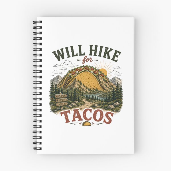Item preview, Will Hike for Tacos designed and sold by Side Quest Co..