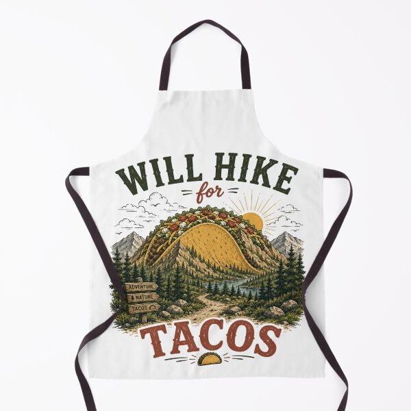 Item preview, Will Hike for Tacos designed and sold by Side Quest Co..