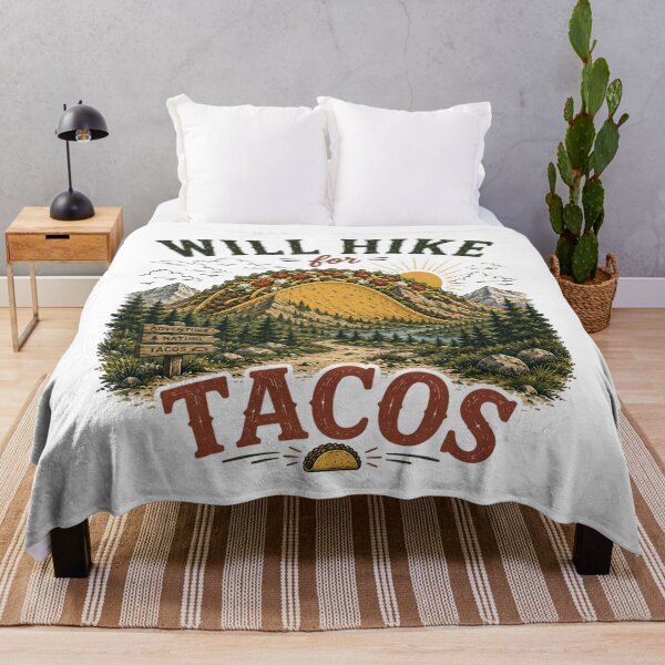 Item preview, Will Hike for Tacos designed and sold by Side Quest Co..