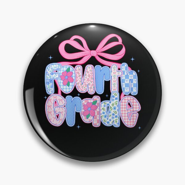 Item preview, Preppy Fourth 4Th Grade Floral Coquette Bow Back To School designed and sold by MaximilliaLa.
