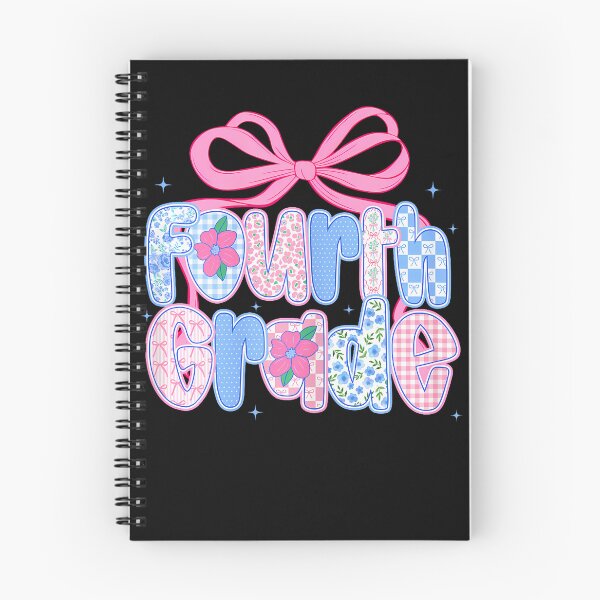 Item preview, Preppy Fourth 4Th Grade Floral Coquette Bow Back To School designed and sold by MaximilliaLa.