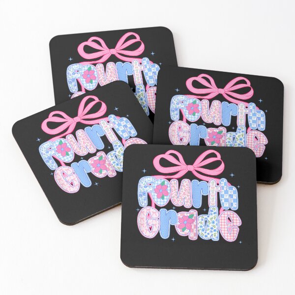 Item preview, Preppy Fourth 4Th Grade Floral Coquette Bow Back To School designed and sold by MaximilliaLa.