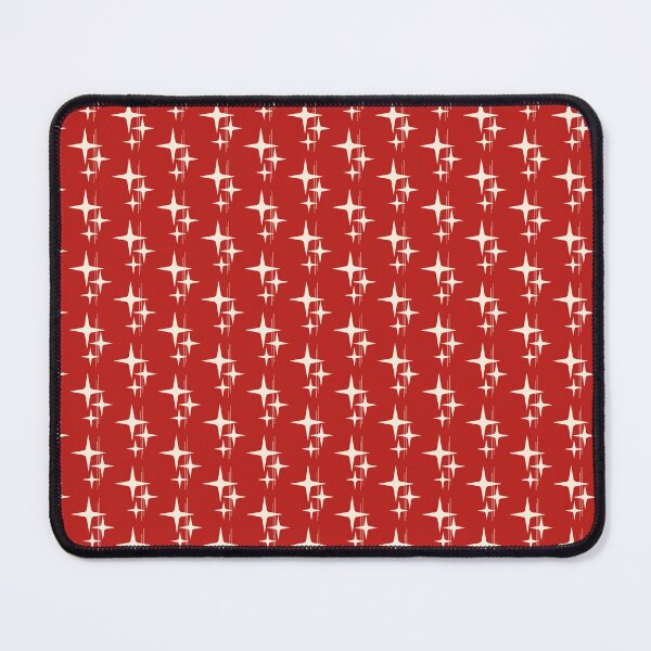 Item preview, Atomic Mid Century Modern Stars and Lines in Red and Cream designed and sold by kierkegaard.