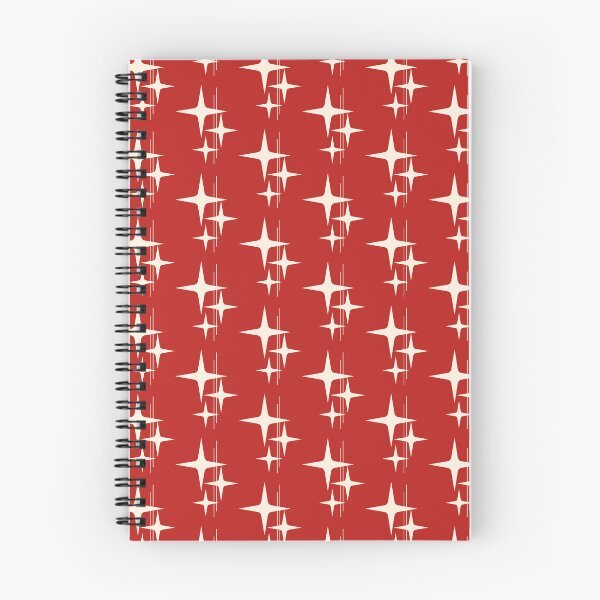 Item preview, Atomic Mid Century Modern Stars and Lines in Red and Cream designed and sold by kierkegaard.