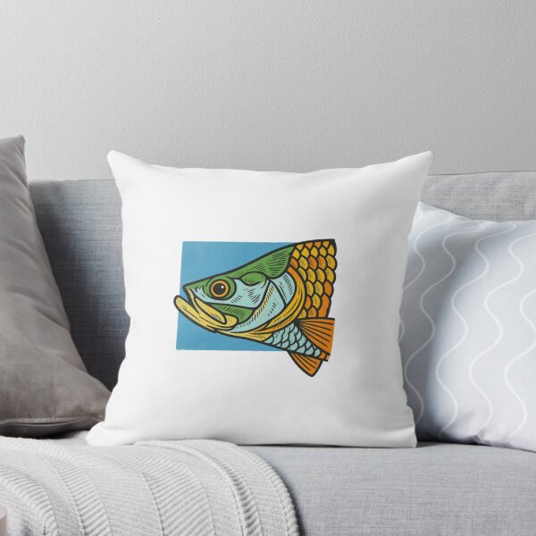 Item preview, Fish Head Retro Illustration Wildlife designed and sold by HBDStudio.