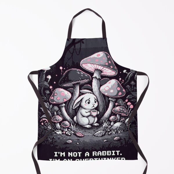 Item preview, Overthinker Rabbit – Anxious Pixel Art Bunny designed and sold by Arobinoz.