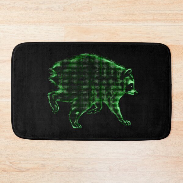 Item preview, Jimothy the Mutant Raccoon - Matrix ASCII Cyberpunk designed and sold by laika-et-al.
