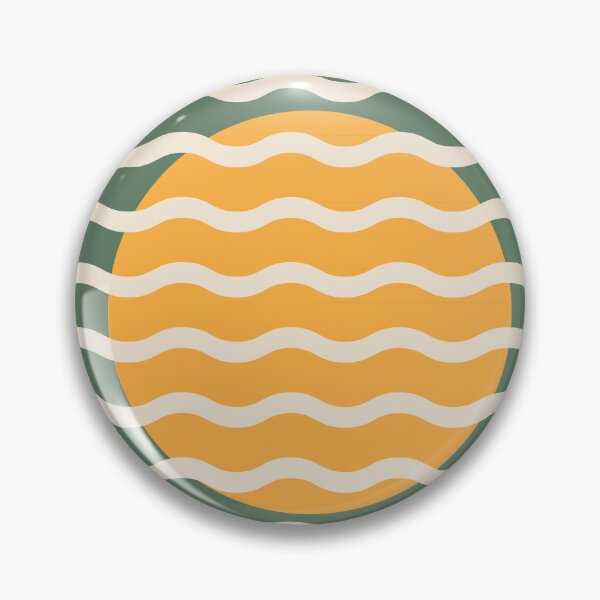 Item preview, Modern Minimalist Sunset Over Waves - Sage and Mustard Abstract Green Harmony designed and sold by nineFlorals.