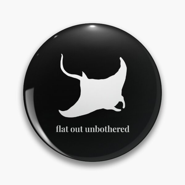 Item preview, Flat Out Unbothered – Minimalist Stingray Silhouette designed and sold by Soulink-Studio.