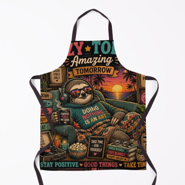 Item preview, Lazy Today Amazing Tomorrow – Cozy Sloth Good Vibes designed and sold by Molli98.