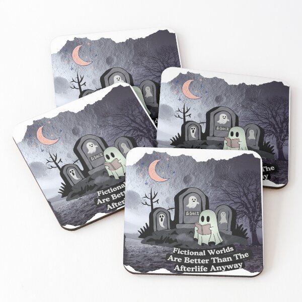 Item preview, Funny Ghost Reading In Spooky Graveyard  designed and sold by aliyeus.