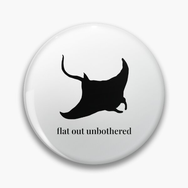 Item preview, Copy of Flat Out Unbothered – Minimalist Stingray Silhouette designed and sold by Soulink-Studio.