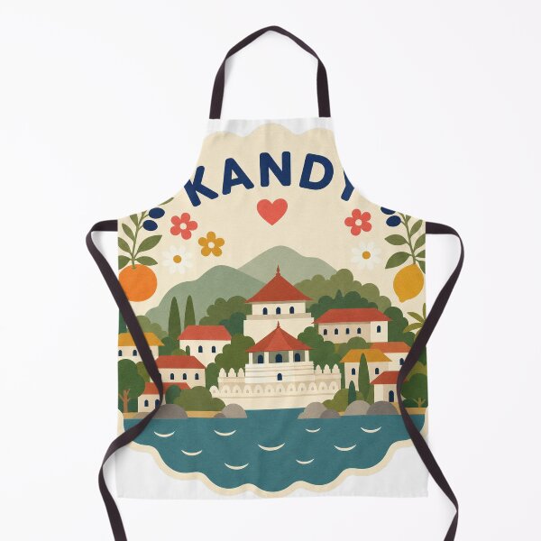 Item preview, Kandy Sri Lanka Travel Souvenir Modern Folk Art designed and sold by VisualArtsOasis.