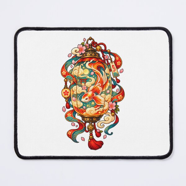 Item preview, Koi Fish Lantern | Japanese Cherry Blossom & Lucky Carp designed and sold by MrDev.