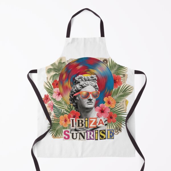 Item preview, Summer Vibes Party Island Collage | Ibiza Mykonos Mediterranean Travel Art designed and sold by OzzFrequency.