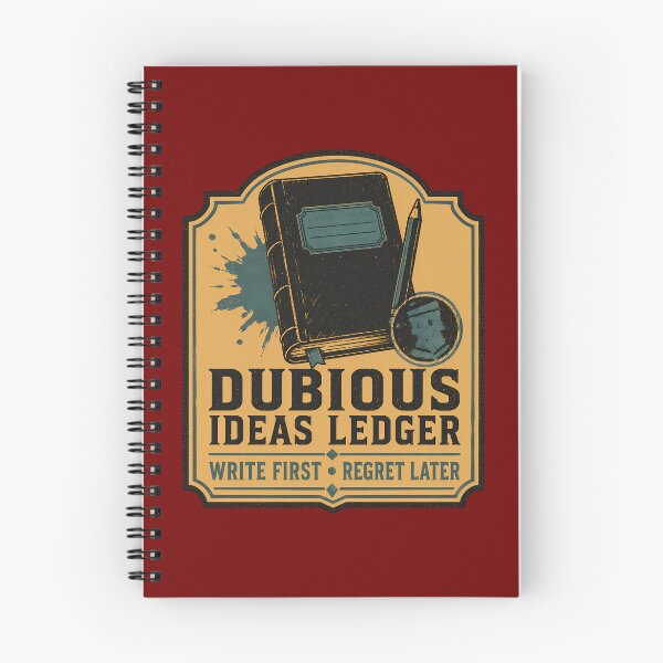 Item preview, Dubious Ideas Ledger Label designed and sold by agearb.