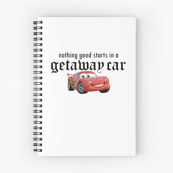 Item preview, nothing good starts in a getaway car sticker  reputation shirt getaway car lightning mcqueen designed and sold by emking5100.