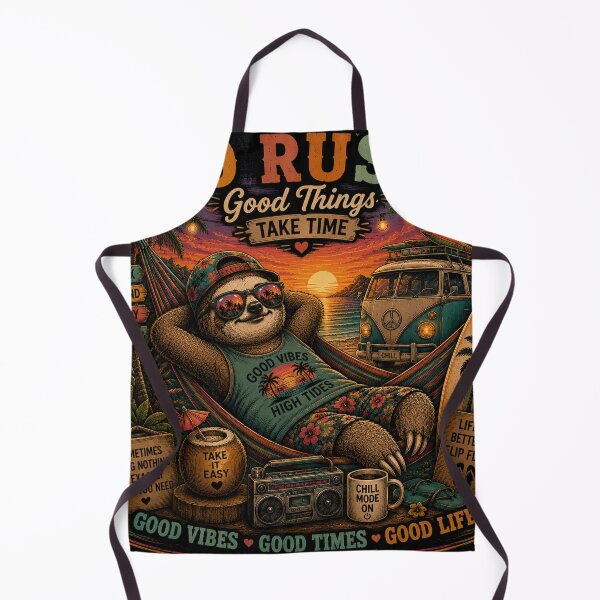 Item preview, No Rush Good Things Take Time – Sloth Island Vibes designed and sold by Molli98.