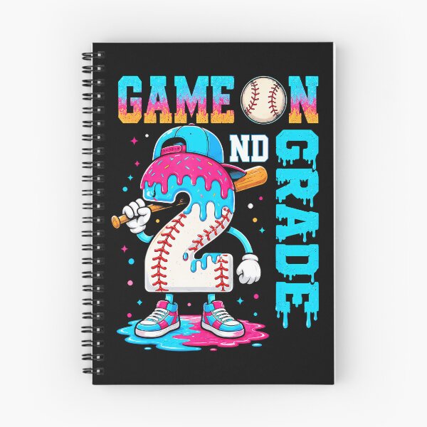 Item preview, Game On 2Nd Grade Baseball Ice Cream Drip Back To School designed and sold by MaximilliaLa.