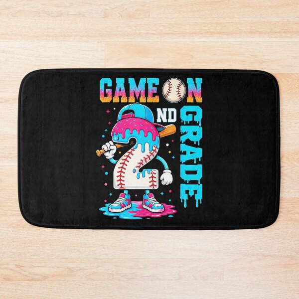 Item preview, Game On 2Nd Grade Baseball Ice Cream Drip Back To School designed and sold by MaximilliaLa.