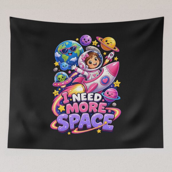 Item preview, Kids Girls Cosmic I need More Space designed and sold by Genius Geek.