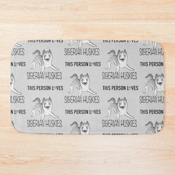 Item preview, This Person Loves SIBERIAN HUSKIES designed and sold by Sparklepupfaeri.