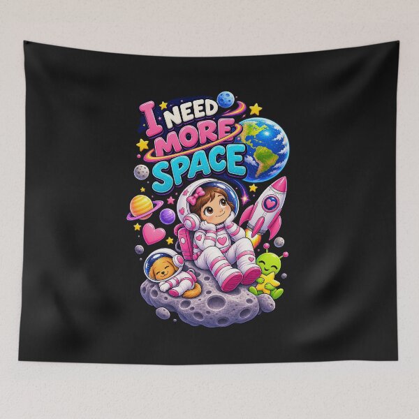 Item preview, Kids Girls Cosmic I need More Space designed and sold by Genius Geek.