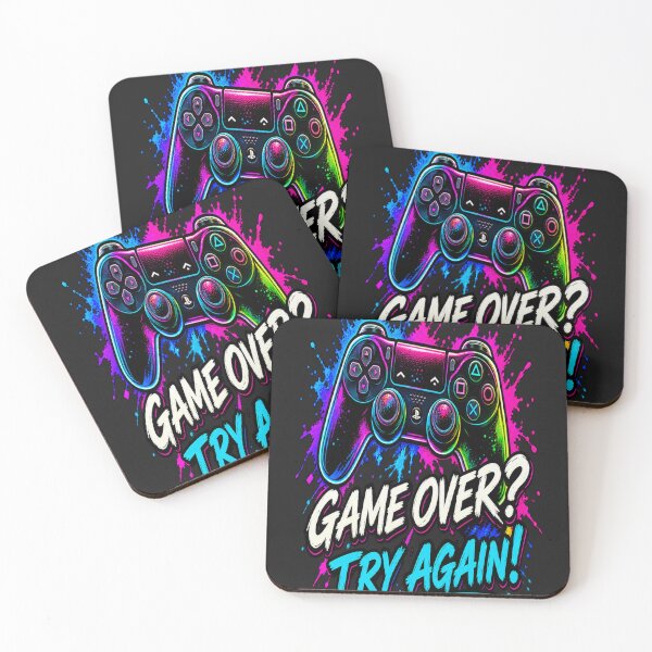 Item preview, Neon Game Over Try Again designed and sold by FABIOLA1970.