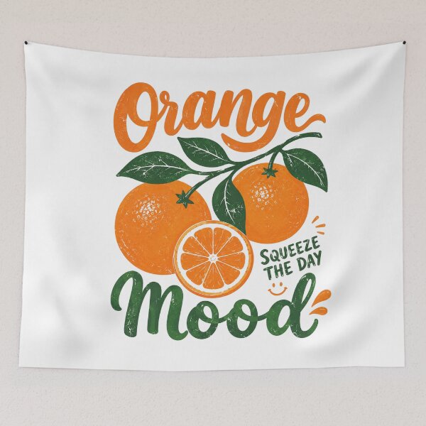 Item preview, Orange Mood - Squeeze the Day designed and sold by Side Quest Co..