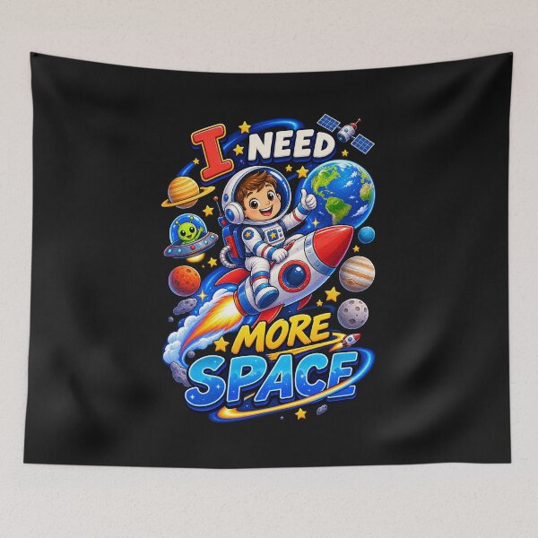 Item preview, Kids Boys I Need More Space designed and sold by Genius Geek.