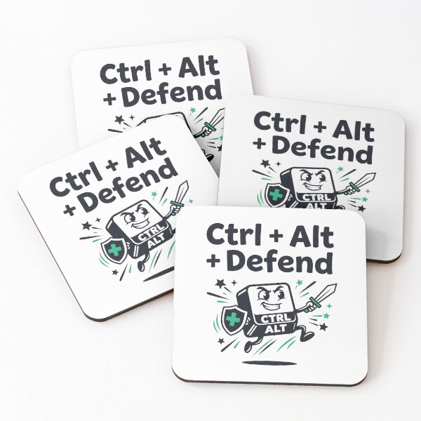 Item preview, Ctrl + Alt + Defend designed and sold by Brain Fog Lab.