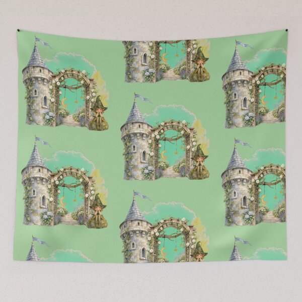Item preview, Enchanted Forest Fairycore Aesthetic Dreamy Castle designed and sold by aliyeus.