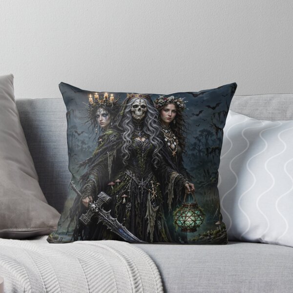 Item preview, The Swamp Queen Trinity - Dark Fantasy Triple Goddess Art designed and sold by 303 Visionary Prints .
