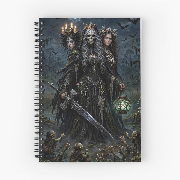 Item preview, The Swamp Queen Trinity - Dark Fantasy Triple Goddess Art designed and sold by 303 Visionary Prints .