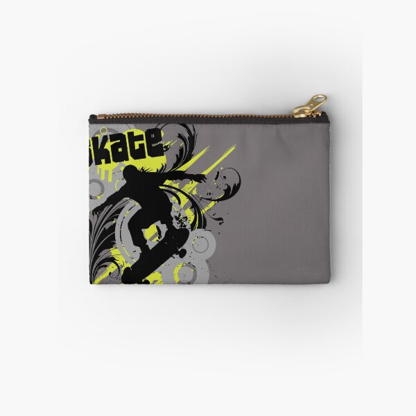 Item preview, Frutiger Metro Black and lime graffiti - silhouette of skater - tribal skate art y2k vibes from 2000s era designed and sold by Pics'Elle Creations.