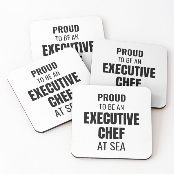 Item preview, Proud to be an Executive Chef at Sea (Black) designed and sold by ShipCrewNation.