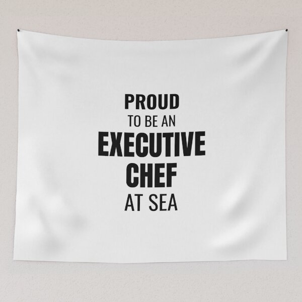 Item preview, Proud to be an Executive Chef at Sea (Black) designed and sold by ShipCrewNation.