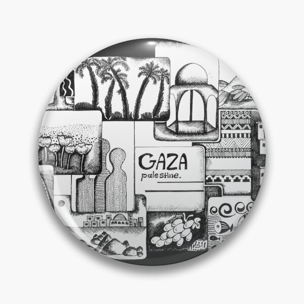 Item preview, Gaza Palestine Greeting Cards Collage Art designed and sold by Hurriyyatee.