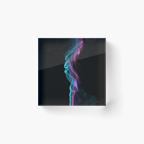 Item preview, Abstract Art Glowing Cyan Magenta Smoke Ribbon designed and sold by FrostyFrisby.