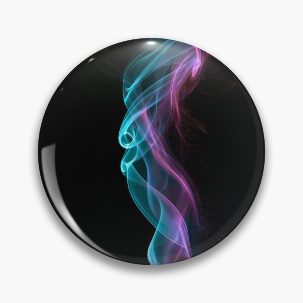 Item preview, Abstract Art Glowing Cyan Magenta Smoke Ribbon designed and sold by FrostyFrisby.