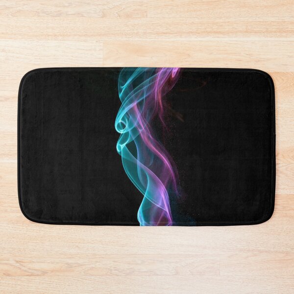 Item preview, Abstract Art Glowing Cyan Magenta Smoke Ribbon designed and sold by FrostyFrisby.