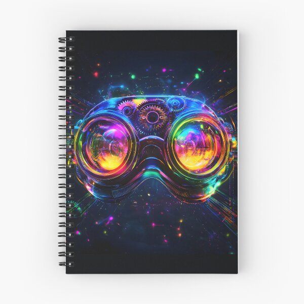 Item preview, 3d Render Of Steampunk Goggles, Vibrant Rainbow Spectrum designed and sold by Checho30.