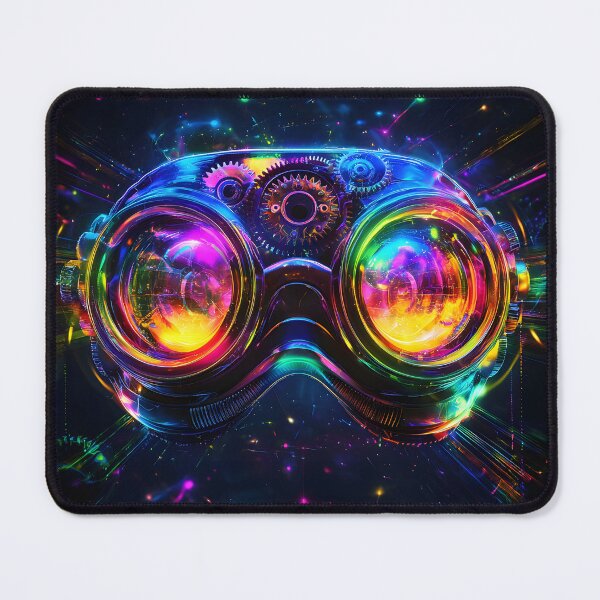 Item preview, 3d Render Of Steampunk Goggles, Vibrant Rainbow Spectrum designed and sold by Checho30.