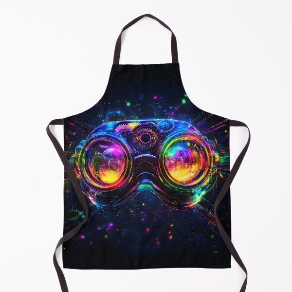 Item preview, 3d Render Of Steampunk Goggles, Vibrant Rainbow Spectrum designed and sold by Checho30.