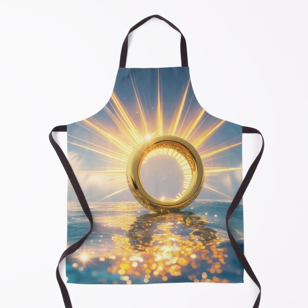 Item preview, Golden Ring Glowing Over the Ocean. designed and sold by fbtrisha.