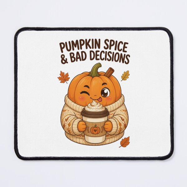Item preview, Pumpkin Spice & Bad Decisions – Funny Cute Pumpkin Fall Design designed and sold by Kiinaaa.